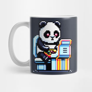 Retro Pixel Panda - Classic Arcade Gaming Design Mug